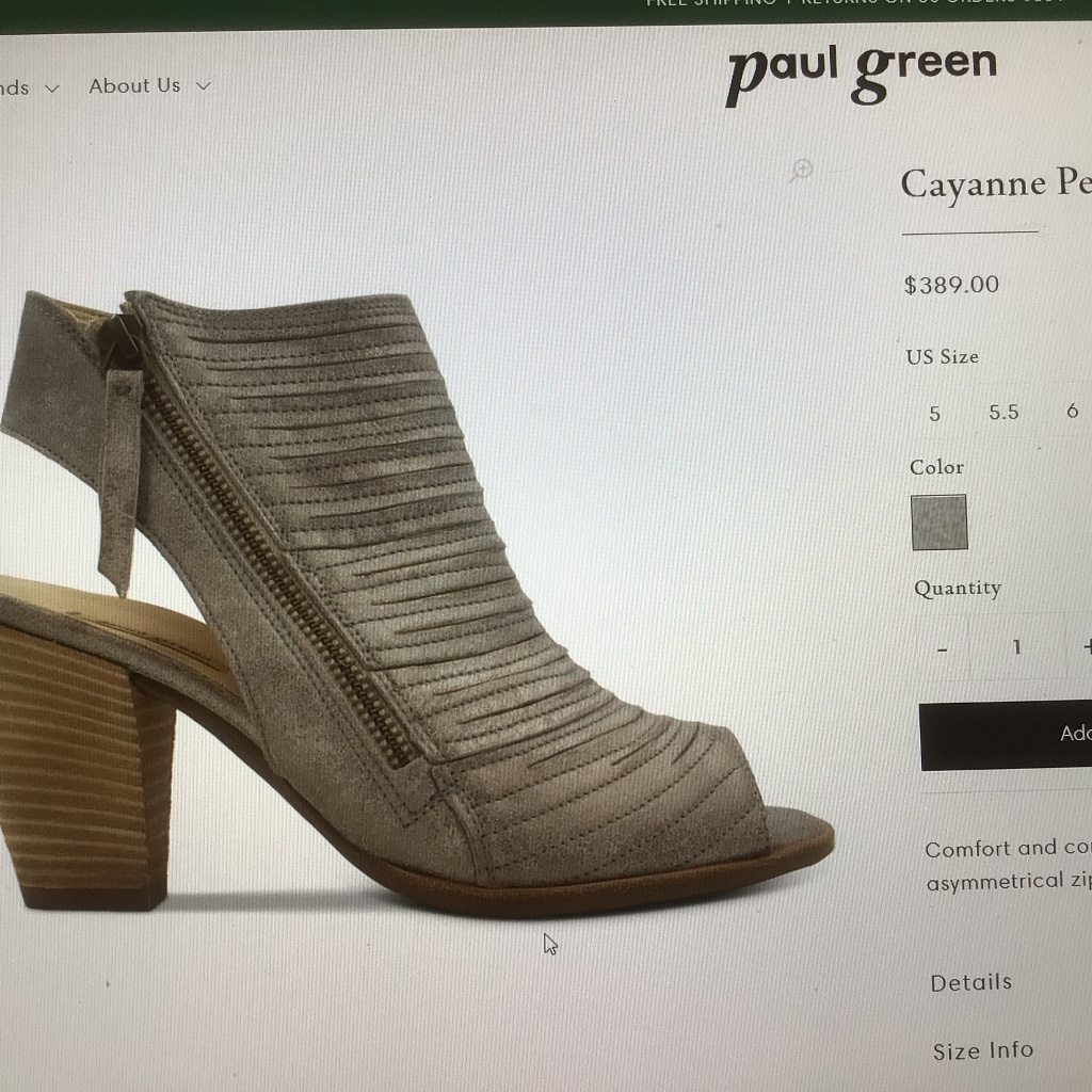Paul Green Cayenne Peep Toe Bootie